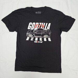Tuner Cult NISSAN Nismo GT-R Godzilla Logo Graphic Black T-Shirt Men's Size M
